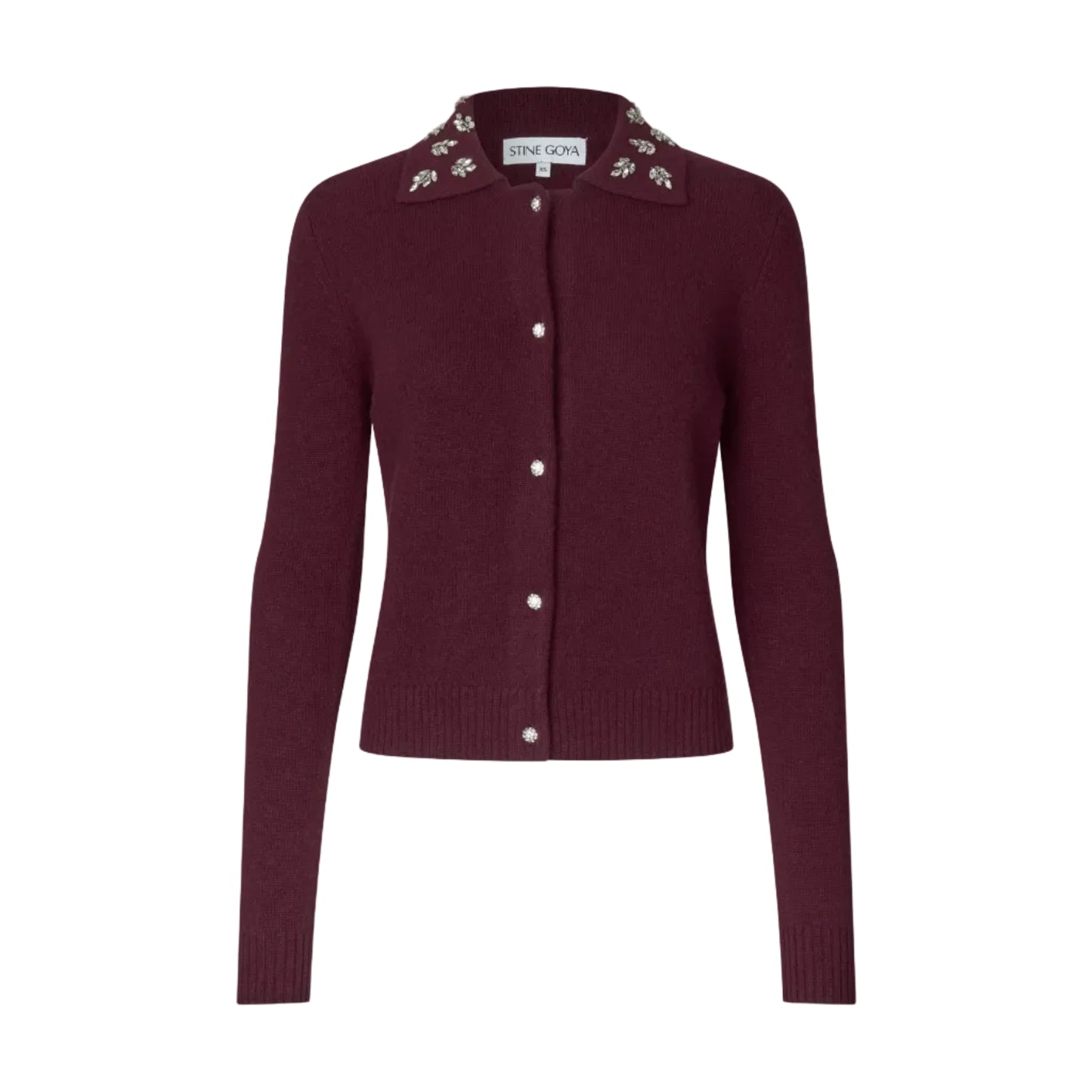 2530 Wide Collar Long Sleeve Cardigan