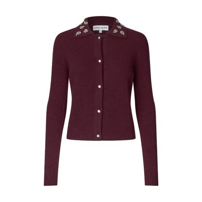 2530 Wide Collar Long Sleeve Cardigan