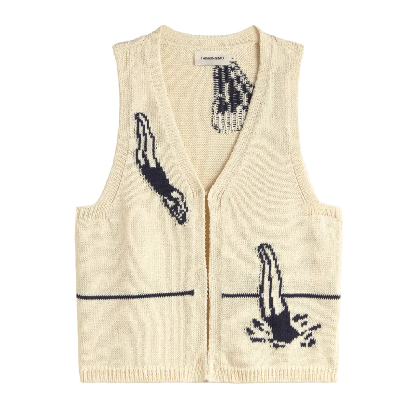 Swimmers Ecru Robbie Knitted Vest