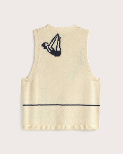 Swimmers Ecru Robbie Knitted Vest