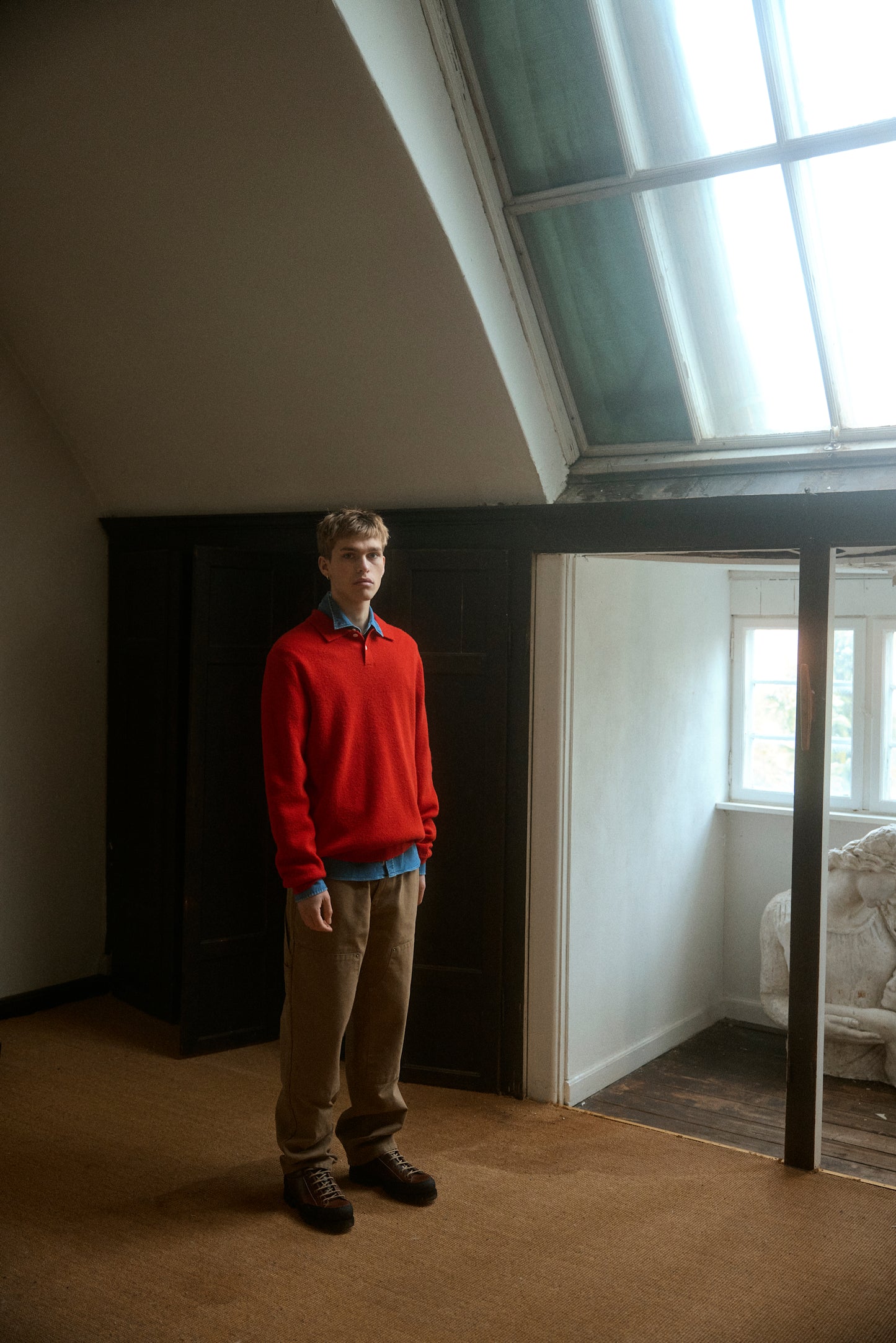 Timber Brushed Polo Knit