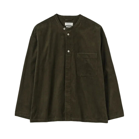 Cord Grandad Collar Shirt