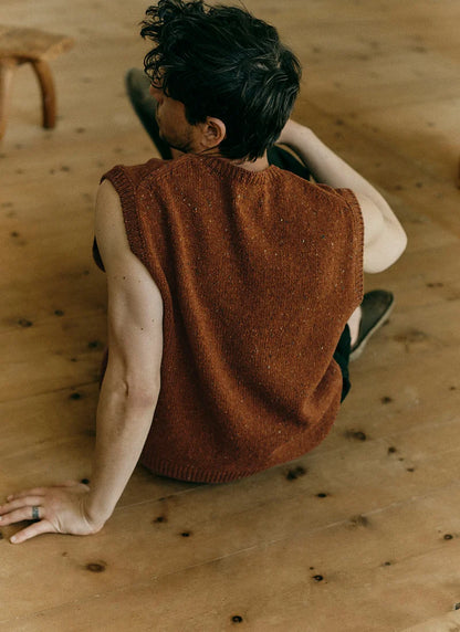 Donegal Wool Crew Neck Tank