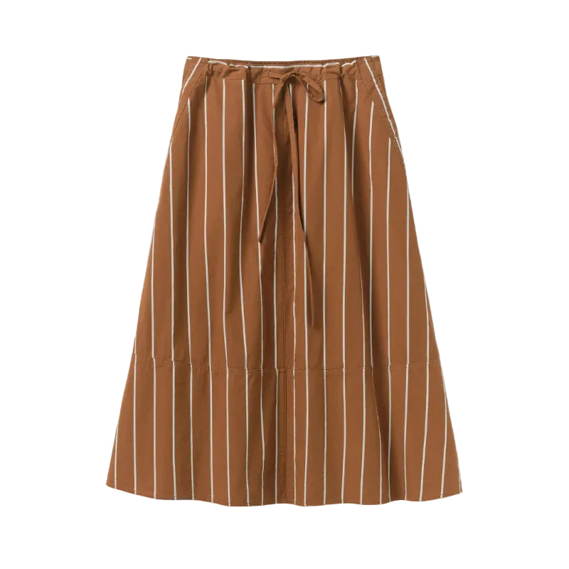 Garland Stripe Cotton Skirt