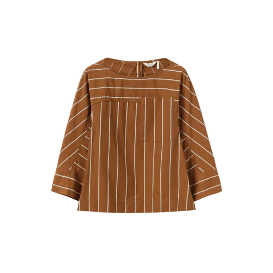 Garland Stripe Cotton Smock Top