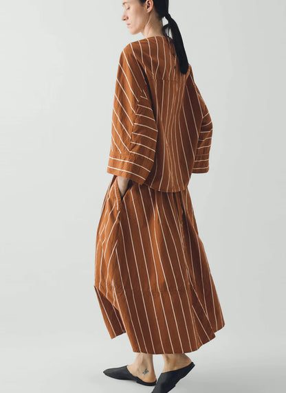 Garland Stripe Cotton Smock Top