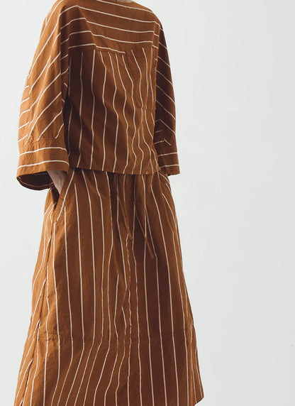 Garland Stripe Cotton Smock Top