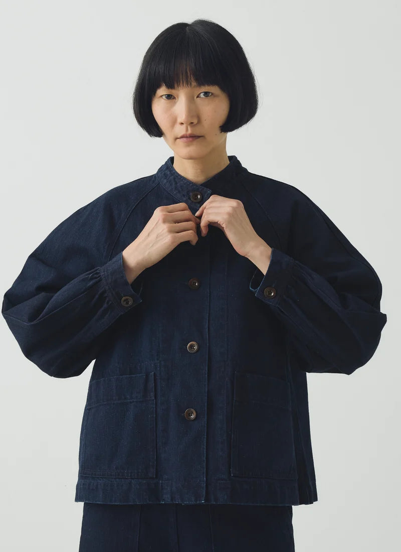 Japanese Indigo Denim Workwear Jacket