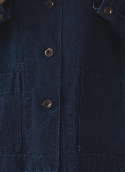 Japanese Indigo Denim Workwear Jacket