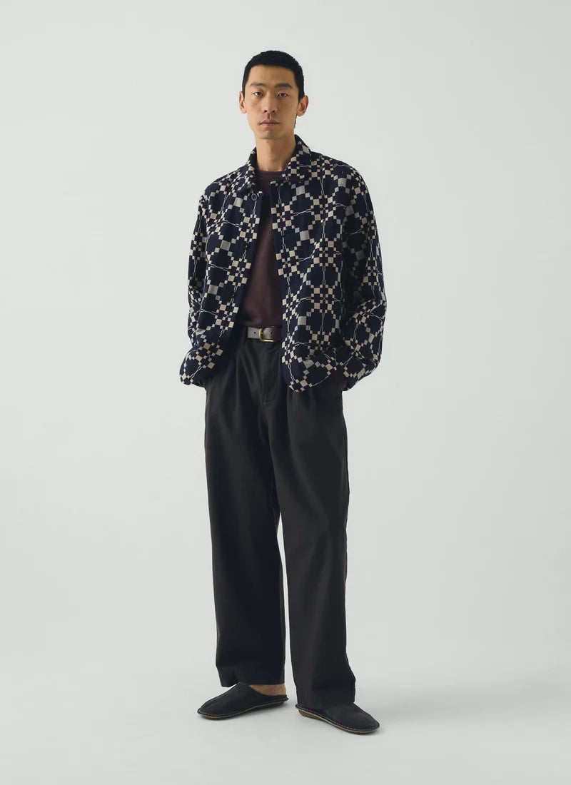 Lattice Double Cloth Cotton Wool Jacket