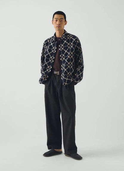 Lattice Double Cloth Cotton Wool Jacket