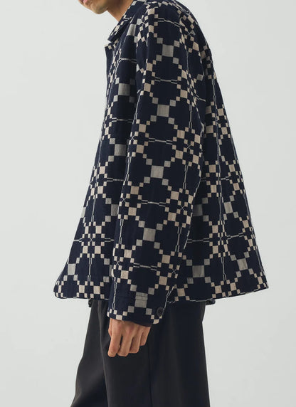 Lattice Double Cloth Cotton Wool Jacket