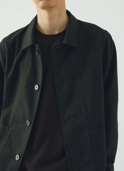 Unstructured Overdyed Micro Houndstooth Jacket
