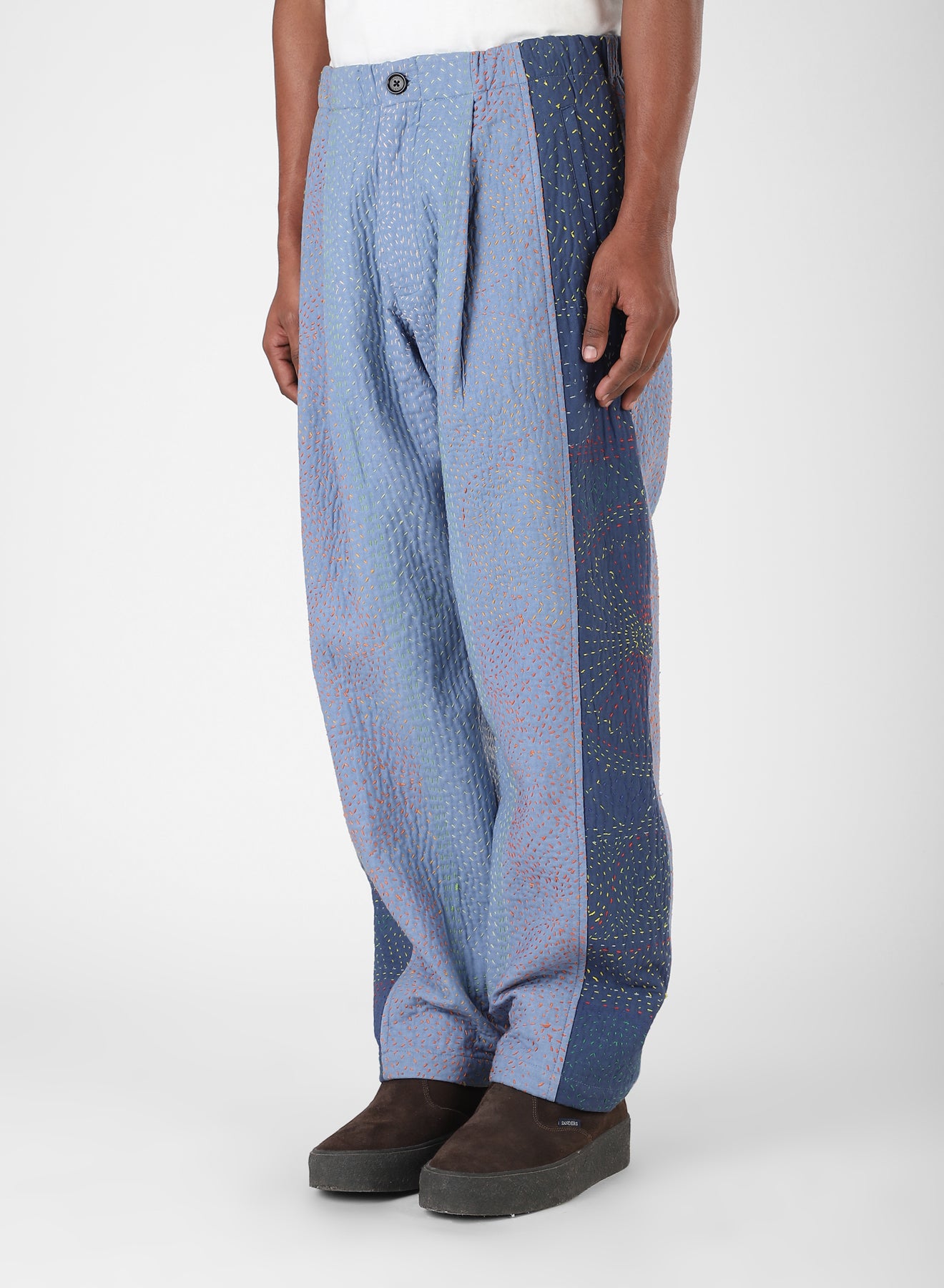 TAKA ELASTIC WAIST TROUSER WITH REVERSE PLEAT