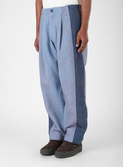 TAKA ELASTIC WAIST TROUSER WITH REVERSE PLEAT