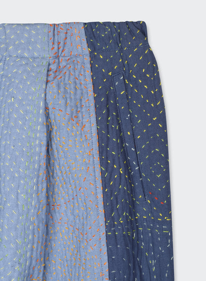 TAKA ELASTIC WAIST TROUSER WITH REVERSE PLEAT