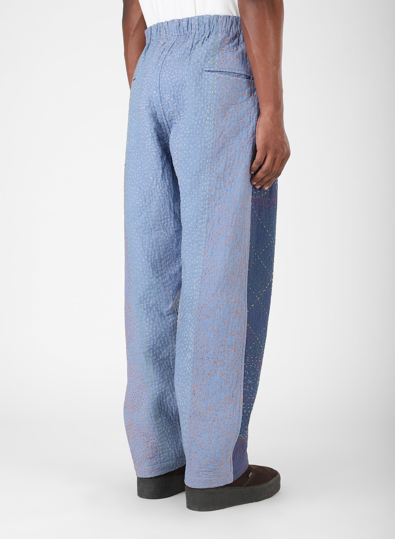 TAKA ELASTIC WAIST TROUSER WITH REVERSE PLEAT