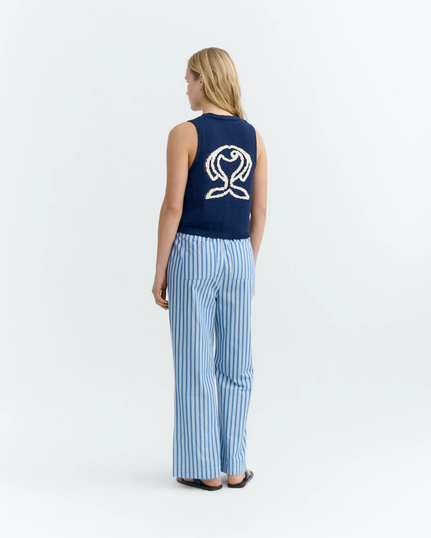 Fish Navy Rob Knitted Vest