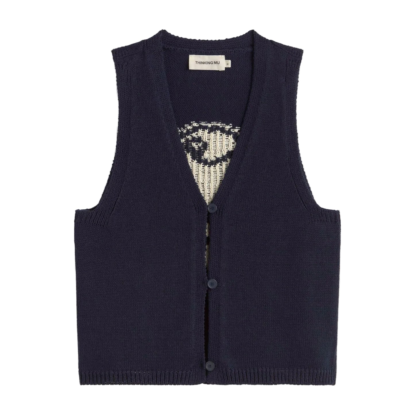 Fish Navy Rob Knitted Vest