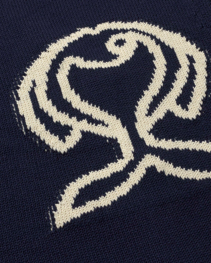 Fish Navy Rob Knitted Vest