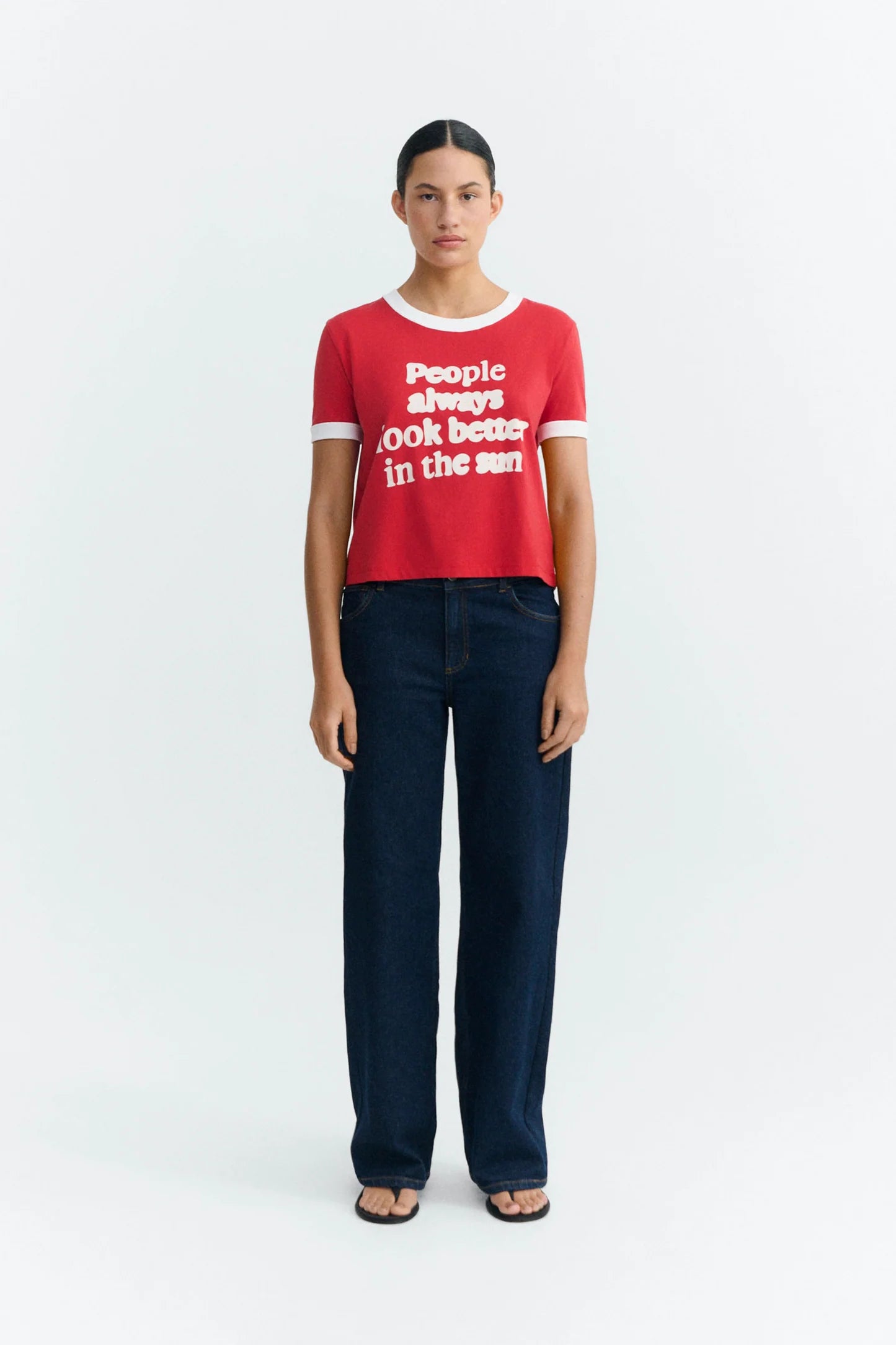 People Red Zowie R Tee