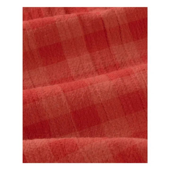 Red Checks Seersucker Geraldine Shorts