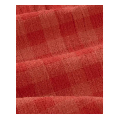 Red Checks Seersucker Geraldine Shorts