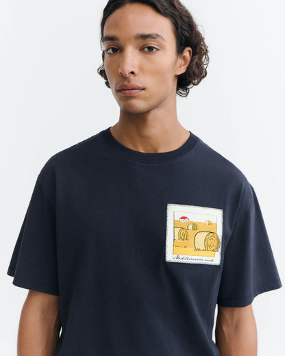 Straw Camp Navy Aaron Tee