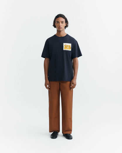 Straw Camp Navy Aaron Tee
