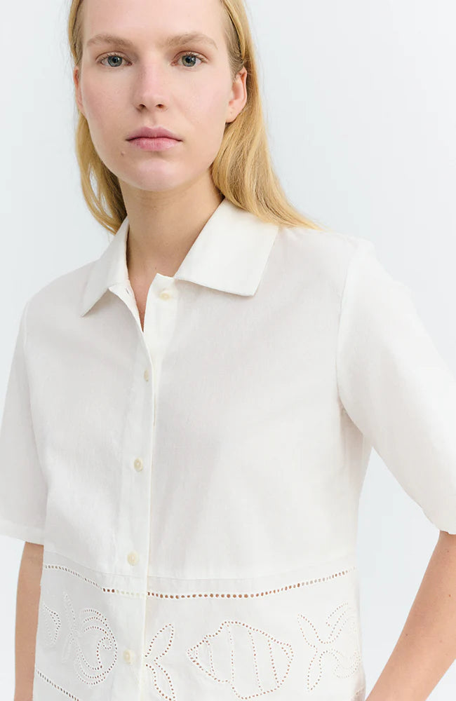 White Vainica Ane Blouse