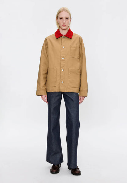 Unisex Lined Jacket W Contrast Collar Jacket