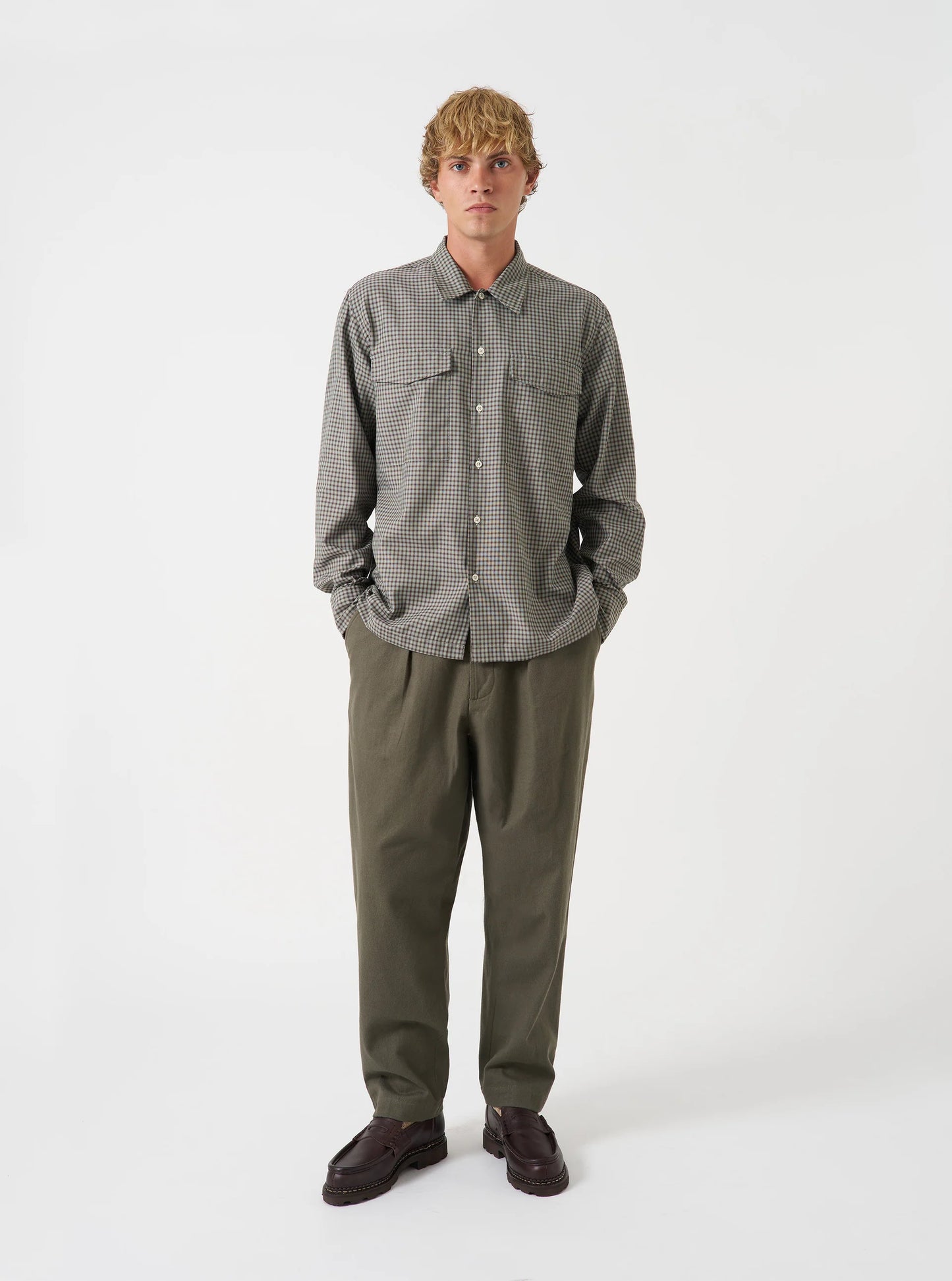 Pleated Track Pant