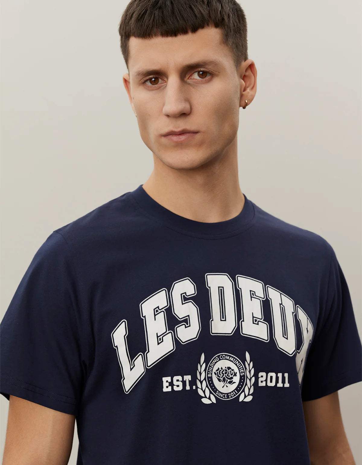 Dark Navy Light Ivory University T-Shirt