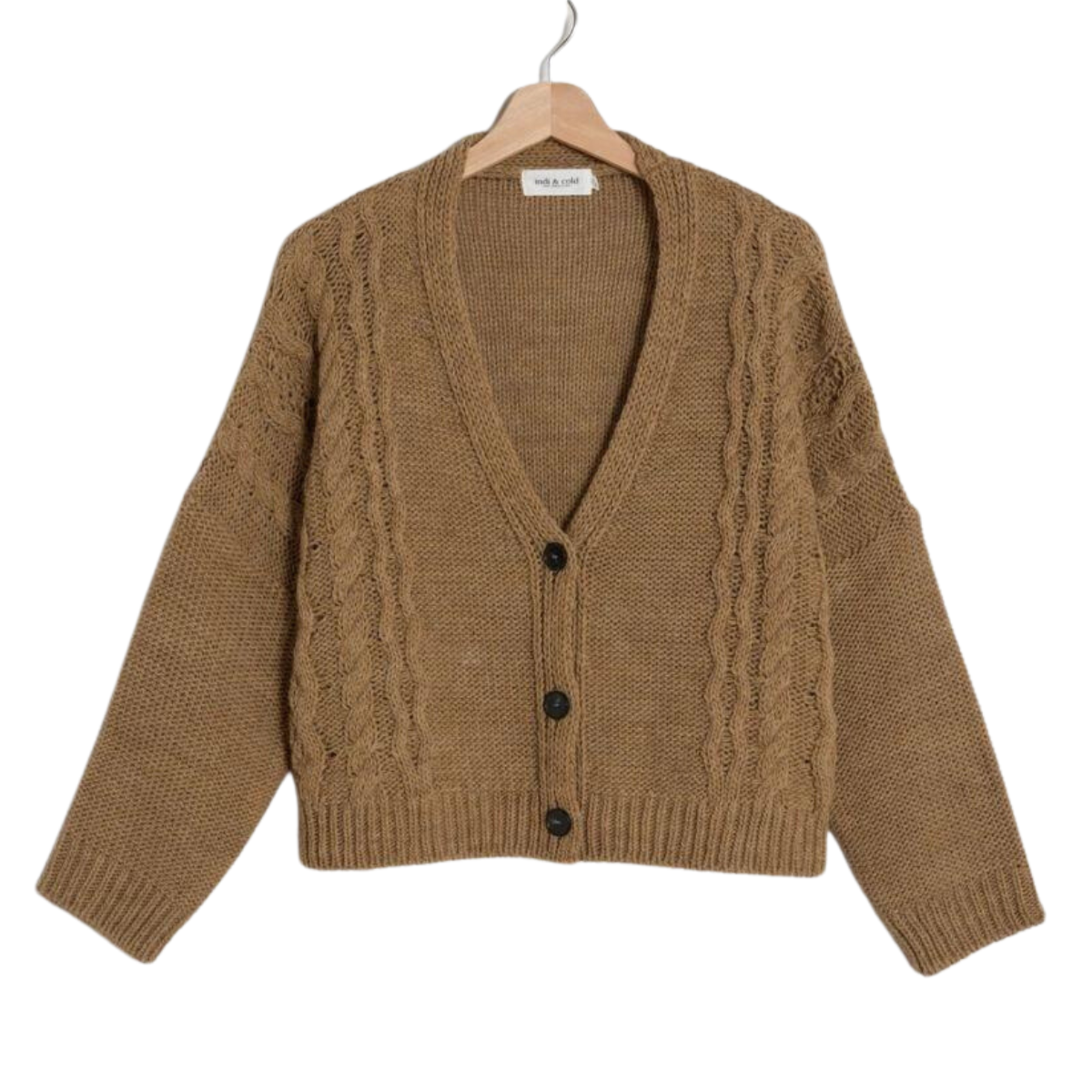 Chaqueta Retro Braided Jacket Camel