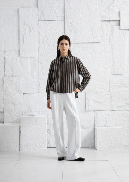 Textured Pintuck Sweatpants