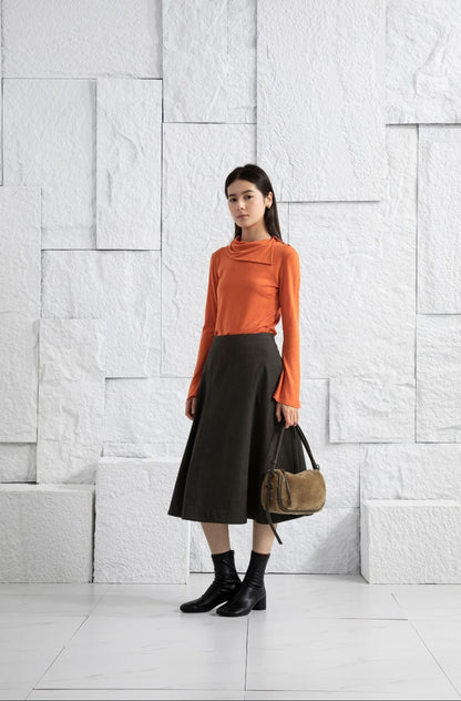 Button-up Collar Top