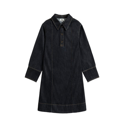 Collar Denim Dress