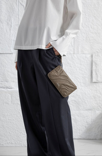 Wool Pinstriped Trousers