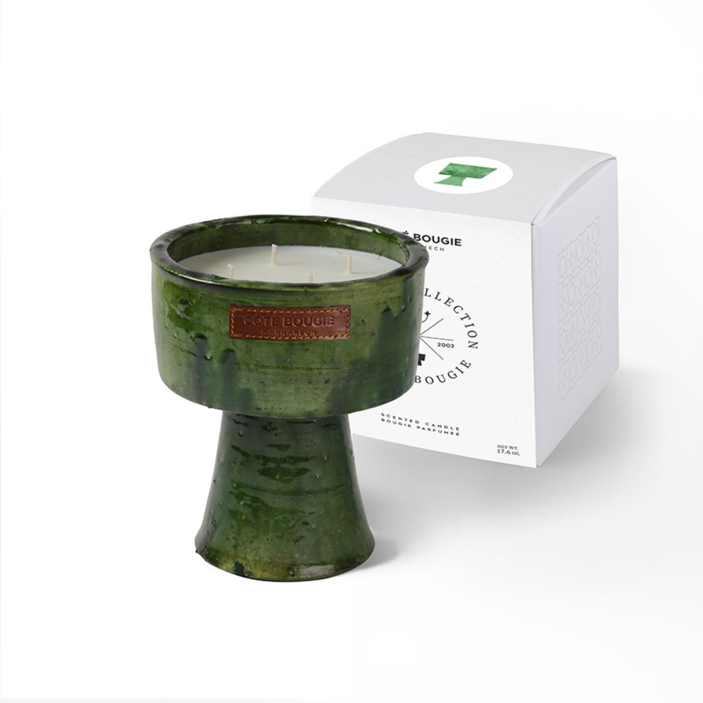 Bougie Coupe Tamegrout Vert / Menthe Et The