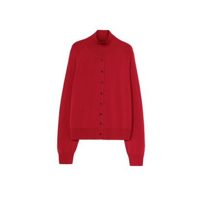 Merino Wool Buttoned Sweater