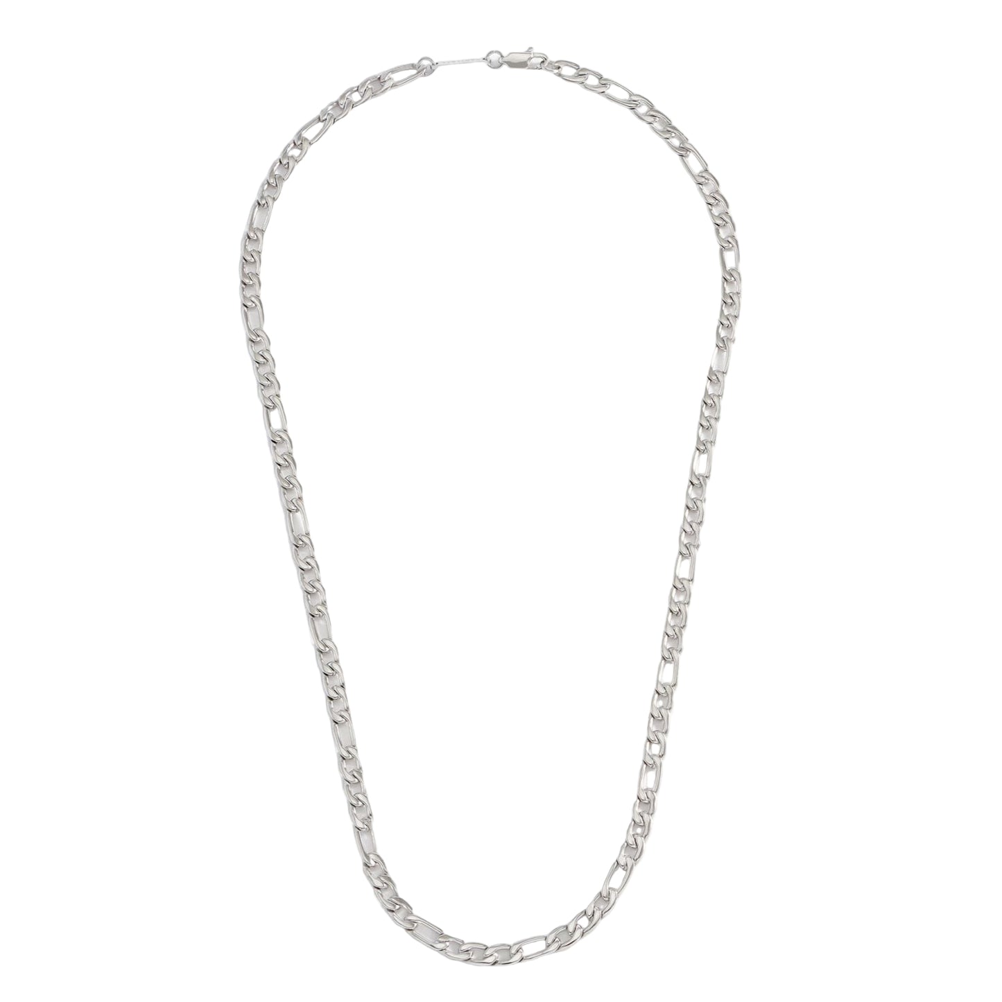Figaro Chain Necklace - Steel Finish