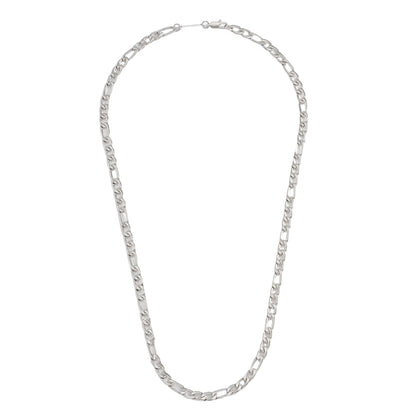 Figaro Chain Necklace - Steel Finish