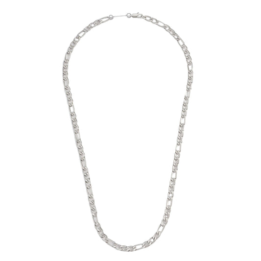 Figaro Chain Necklace - Steel Finish