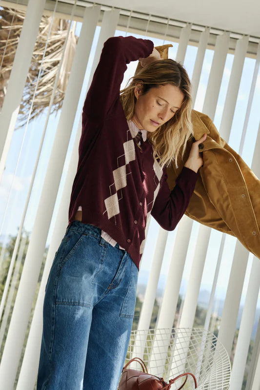 Merino Argyle Jacket