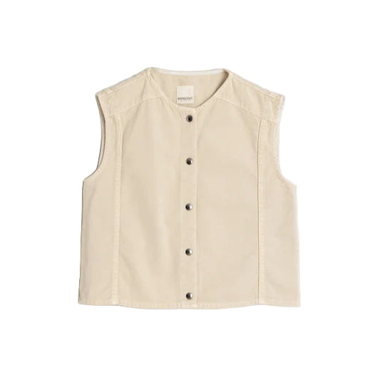Boxy Twill Vest