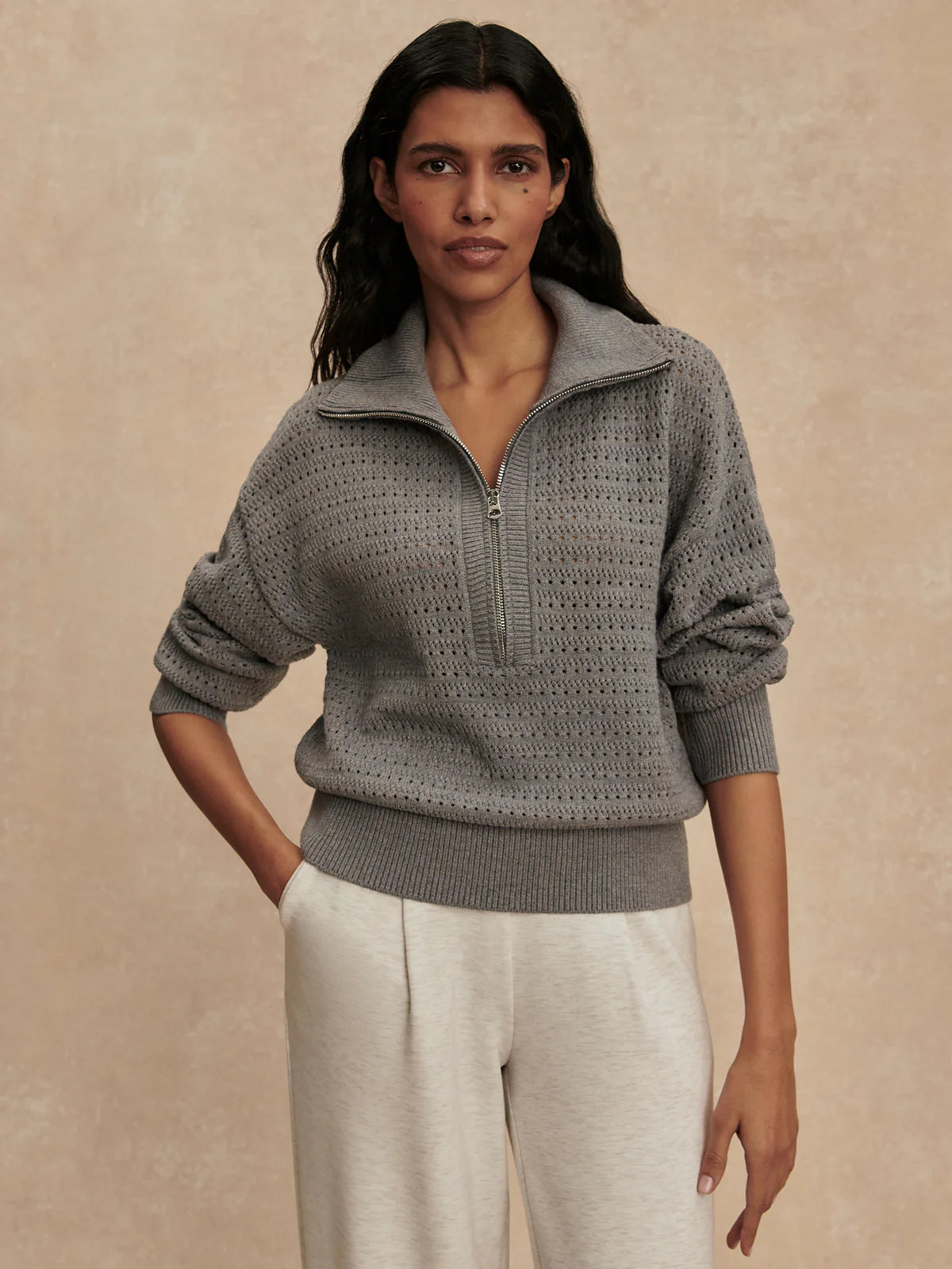 Darla Half Zip Knit