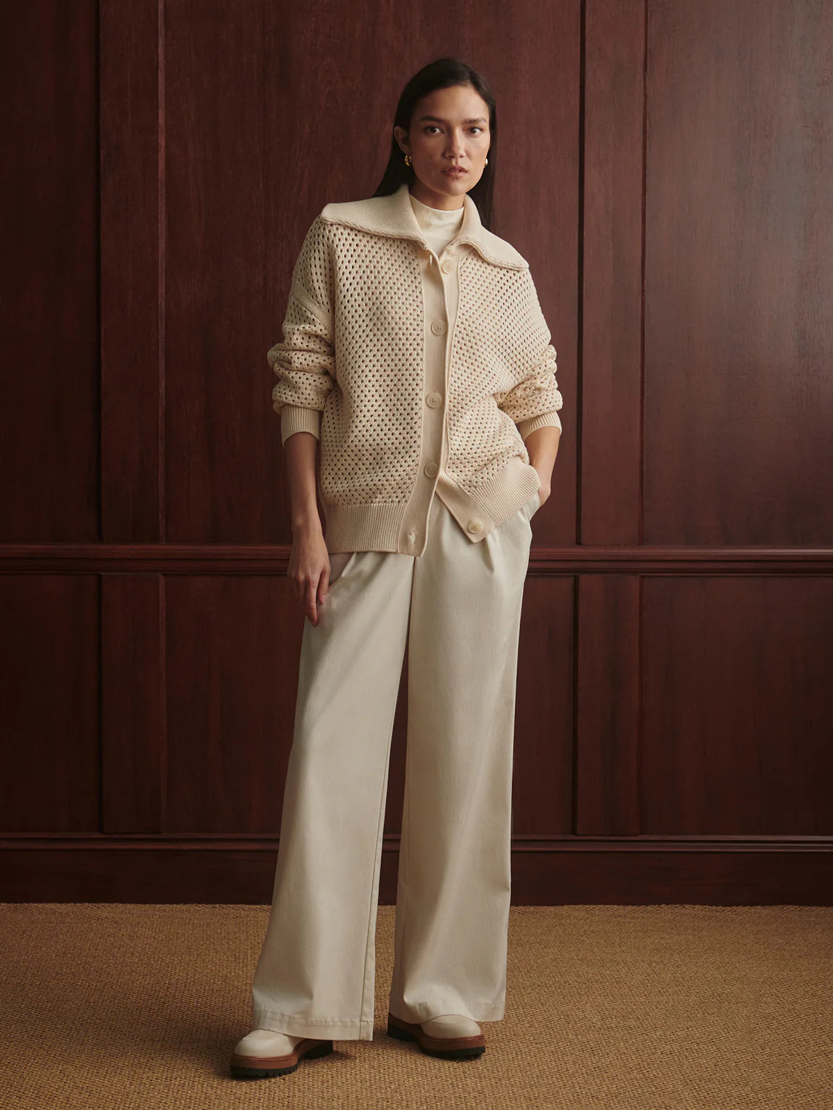 Myrtle Button Through Knit