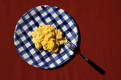 Vichy Blue Dessert Plate 24cm