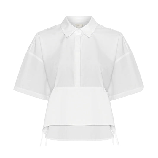 Short Cotton Panel Shirt