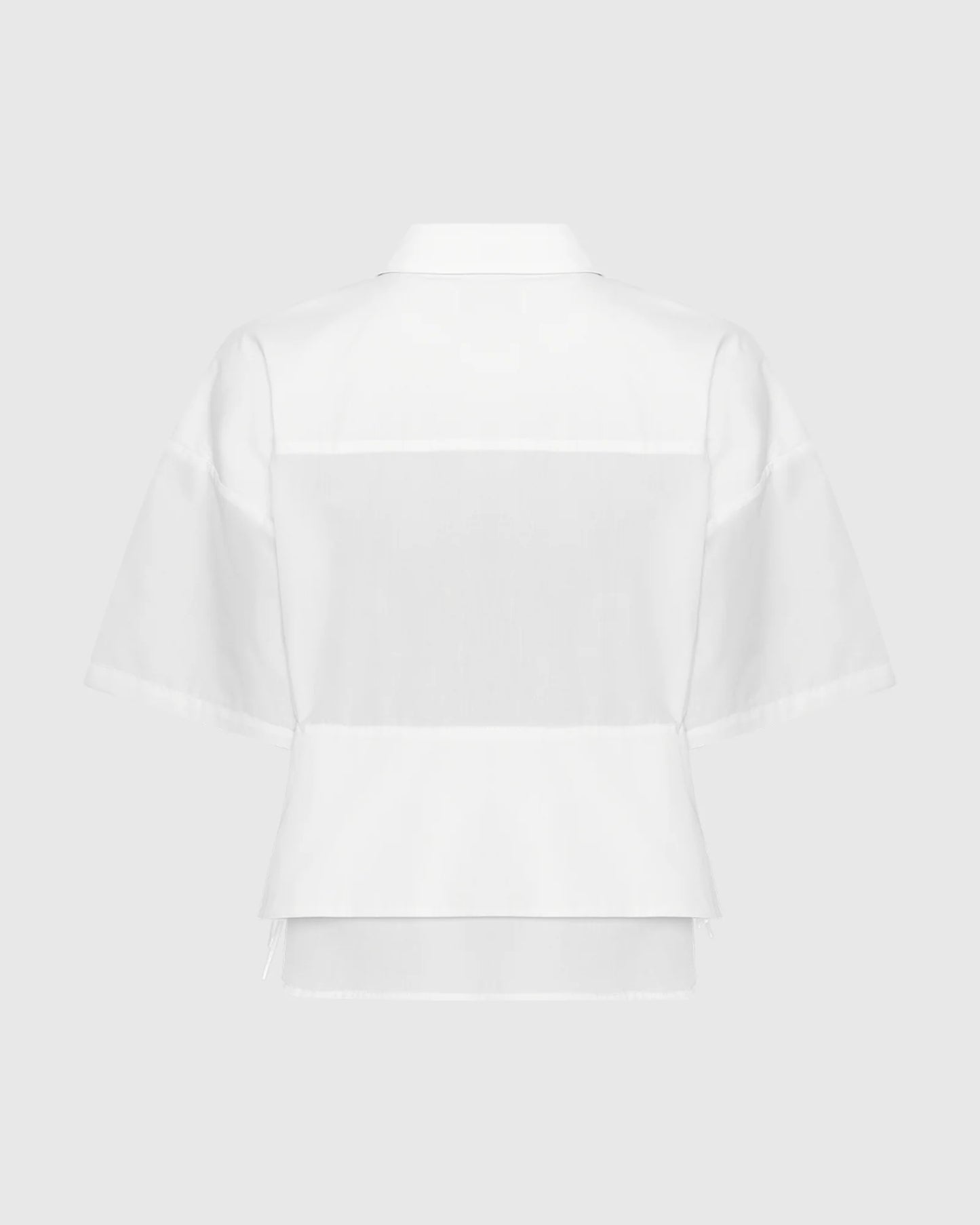 Short Cotton Panel Shirt
